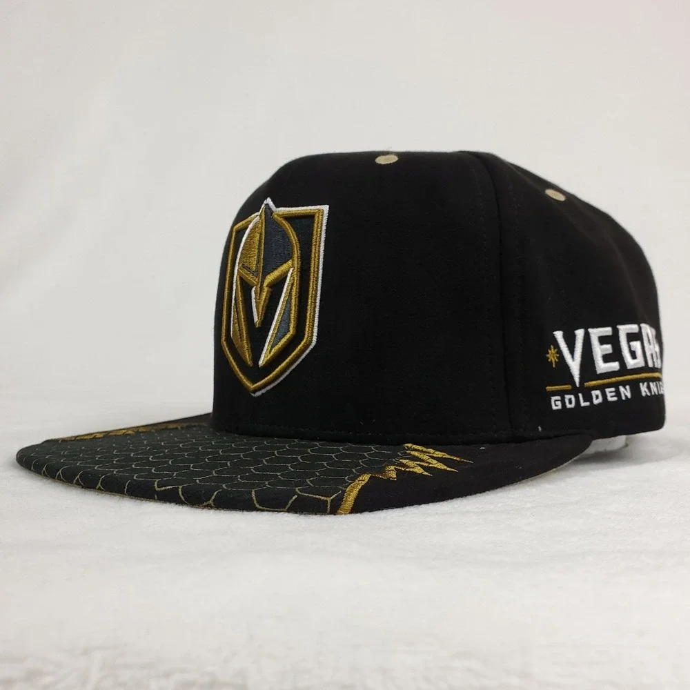 Las Vegas Golden Knights Mitchell & Ness NHL Snapback Hat Cap 3D Logo‎ New